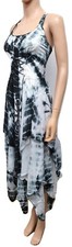 Tie Dye Maxi Corset Dress