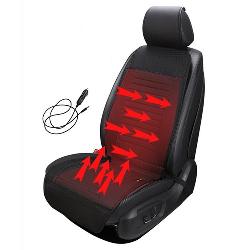 Car heated seat cover black - car,