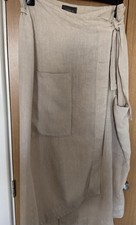 OSKA Beige Linen Wrap Around