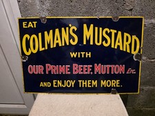 Colmans Mustard Vintage Enamel