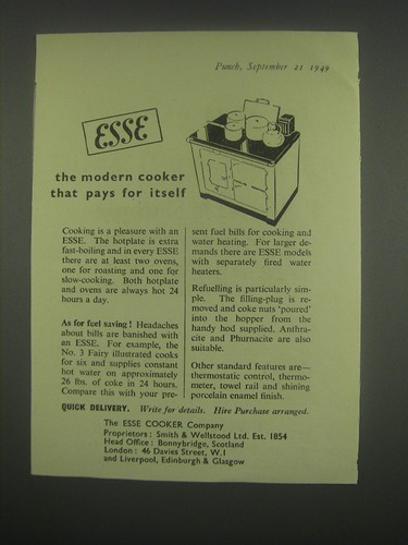 1949 esse cooker the - cooker,