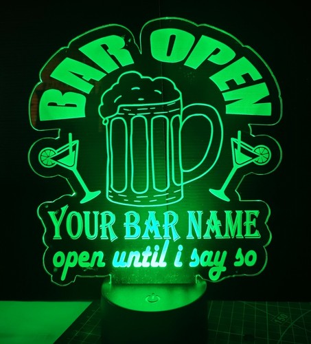 Man cave led bar sign - bar,
