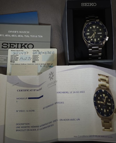 Seiko sports srpd51k1 - seiko, 5