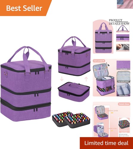 Elegant purple nail tech case - purple,