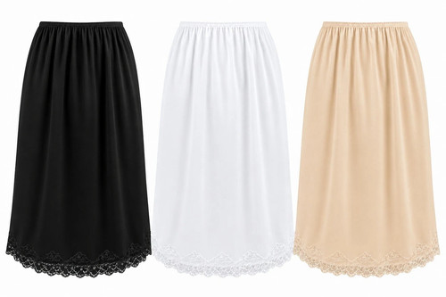 Womens lace trim half - half, slip