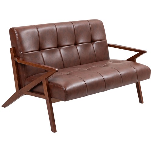 Homcom compact small sofa - compact,