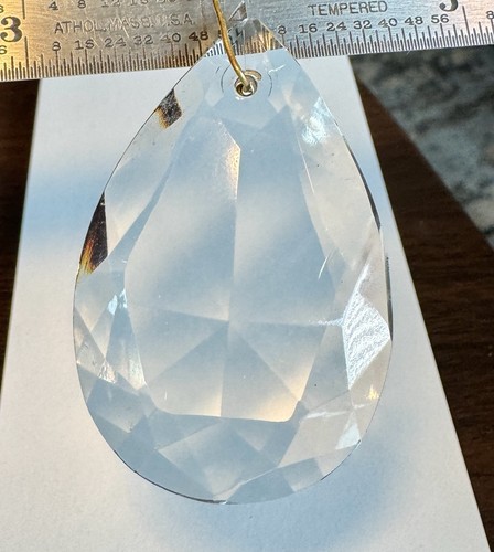 Vintage faceted crystal - 2”,