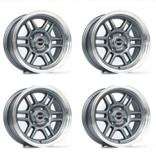 Classic Mini - Wheel 13x7 ET2 Gun MetalPolished Rim Aluminium F1 Ultralite Y3146