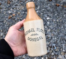 Vintage Flood Donegal Irish Ginger Beer Bottle Advertising Pub Bar Ireland GB
