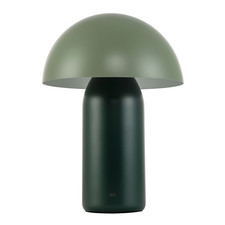 Modern Rechargeable Mushroom Lamp in Two Tone Green with Touch Button by Happ...