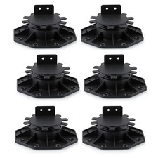 6 Pcs Joist Support Pedestals, Adjustable Decking & Flooring Support3870