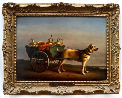 Antique oil painting - antique,