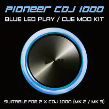 PIONEER CDJ 1000 MK2 / MK3 BLUE PLAY or CUE LED MOD KIT (FOR 2 x CDJS) DJM DDJ