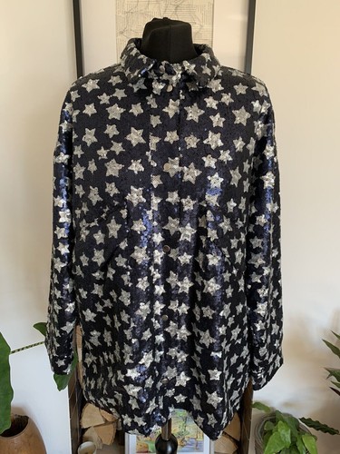 Zara trinny sequin blue with - zara,