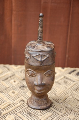 Lobi bronze male - bronze, head,
