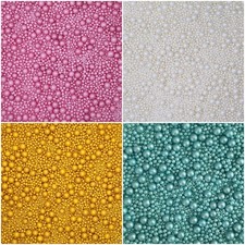 Cupcake Sprinkles White Pink Gold Aqua Pearl Mix Cake Decorations Edible Toppers