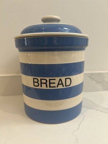 Green cornishware bread - tg, bin