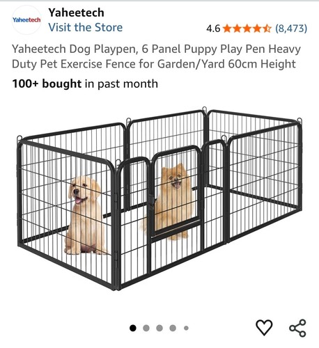 Puppy pen great used - pen,