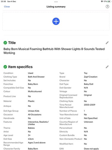Baby born musical - baby,