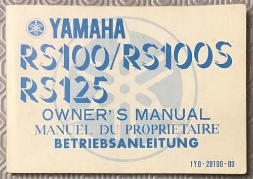 Yamaha rs100 rs100s - yamaha,