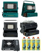 Portable Butane Gas Heater Stove Safe Grill Carry Handle Outdoor Camping 1.3KV