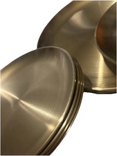 Set of 12 Gold Charger Plates