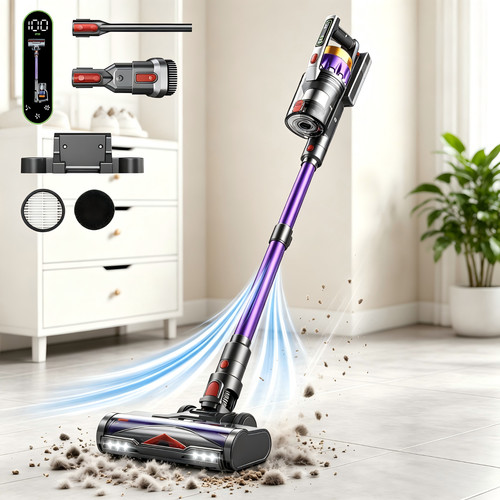 Cordless vacuum cleaner 65kpa - cleaner,