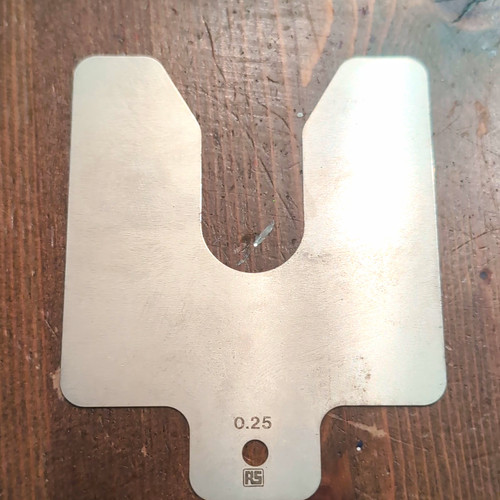 Metal shape thickness - u-shape,