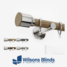 Curtain Pole - Wood-Effect