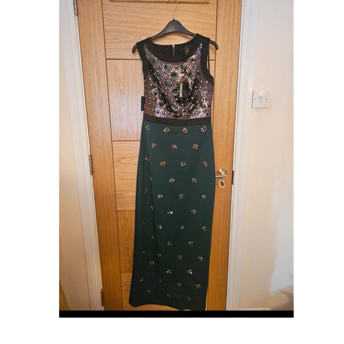 Green black maxi dress size - , &