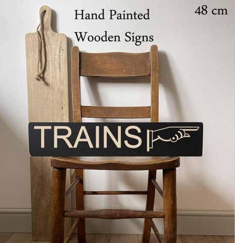 Trains sign railway signage - trains,
