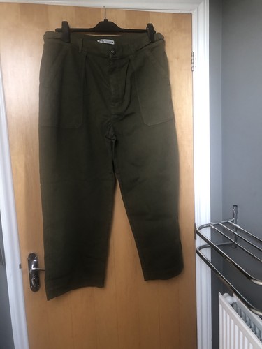 Zara olive cargo trousers new - olive,
