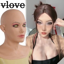 Silicone Female Realistic Head