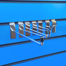 100x Slatwall Hooks Accessory Single Prong Shop Display