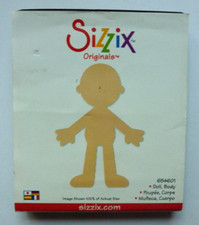 Sizzix Originals Large DOLL BODY 654601  Dress Ups Cutting Die  13.8cm x 11.8cm