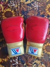 Winning CO-MS-600 16oz boxing gloves - Made in Japan - custom red/gold - USED