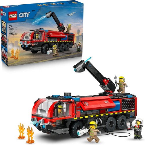 Lego city airport fire - city,