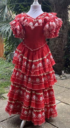 Vintage spanish flamenco dress - spanish,