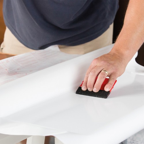 Gloss white sticky backed - white,