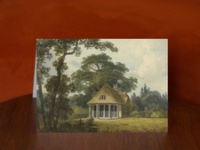 A Summer House with Full-length Lattice Windows - A5 Card