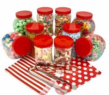  10 Red Mini Plastic Sweet