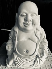 READY TO POST Fibreglass And Latex Mould Of A Lovely Laughing Buddha Great Sell