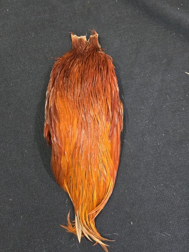 Red brown rooster neck - brown,
