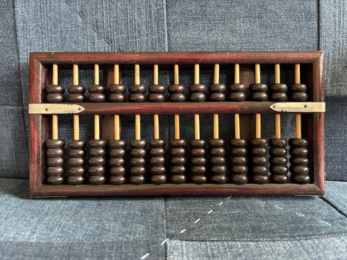 Vintage chinese wooden abacus - chinese,
