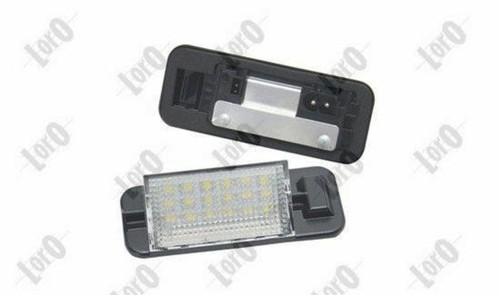 Licence plate light o - light, n/s+o/s