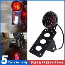 Motorcycle Black Side Mount License Plate Bracket Holder For Honda Kawasaki NEW