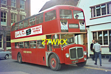 Bus Slide Original Agfa 27WKX-Red Rover-7-AEC Bridgmaster B3RA-Park Royal-1965