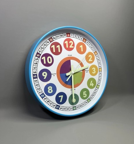 Kids learning round wall clock - learning,