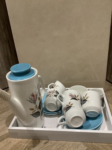 Meakin coffee set x13 piece - meakin,