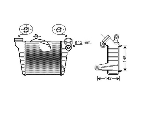 Seat ibiza intercooler - intercooler, 1.9
